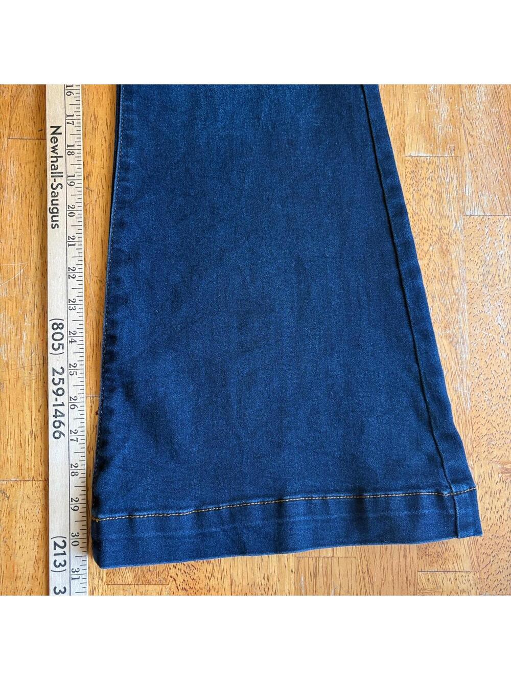 High Rise Flare Jeans INC International Concepts 14 Fits Like 31X31 Dark Wash - Picture 3 of 10